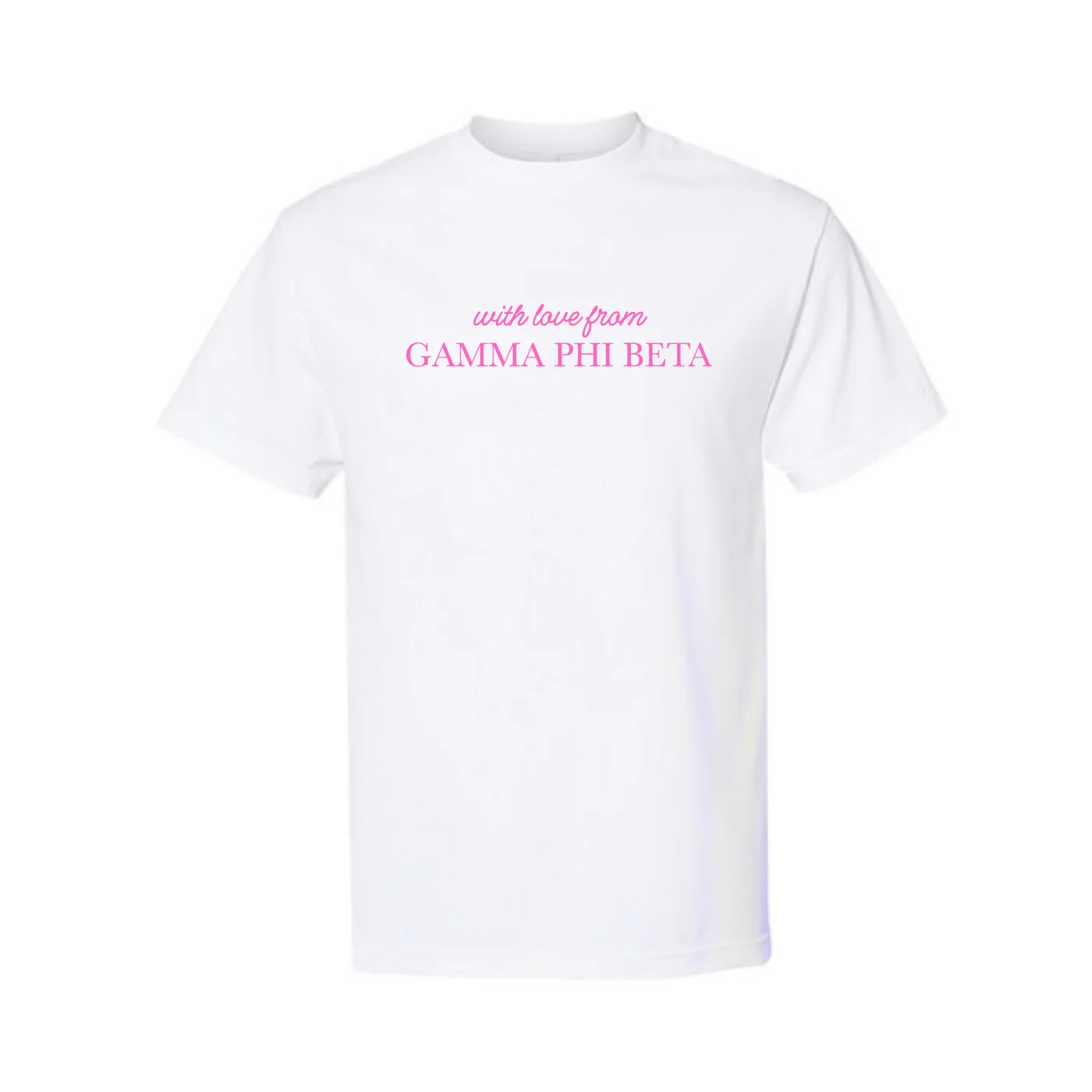 Gamma Phi Doodle Drop Front — Panhellenic custom apparel design inspiration