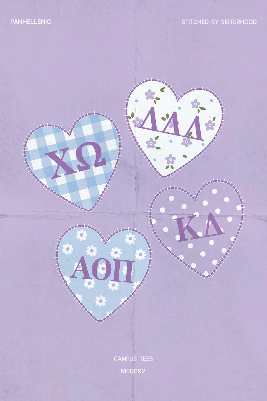 Rhodes College Panhellenic Stitched by Sisterhood — Panhellenic design inspiration
