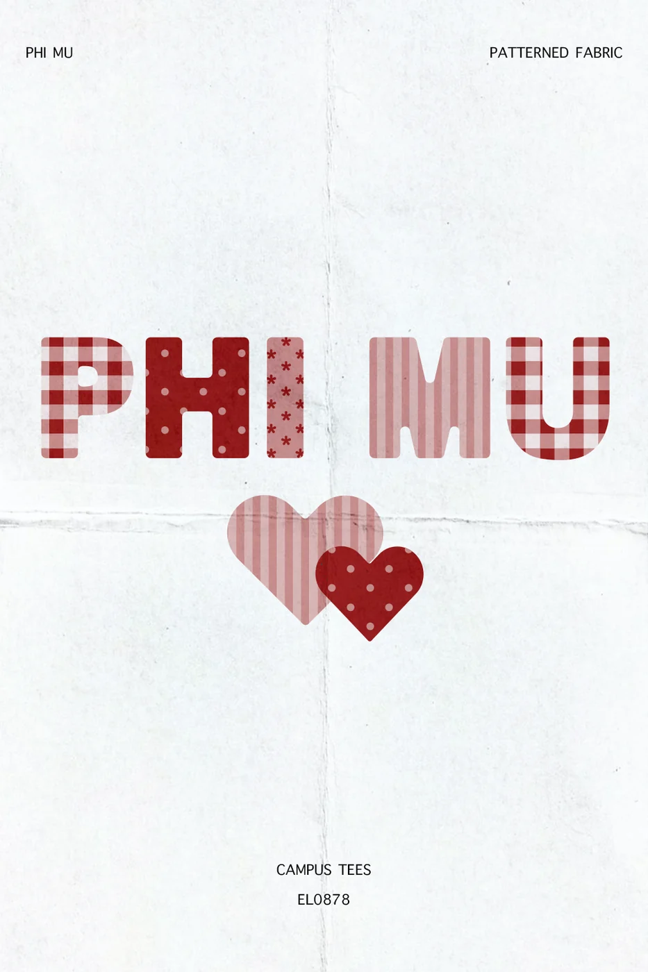 Miami Phi Mu Patterned Fabric — Phi Mu custom apparel design inspiration