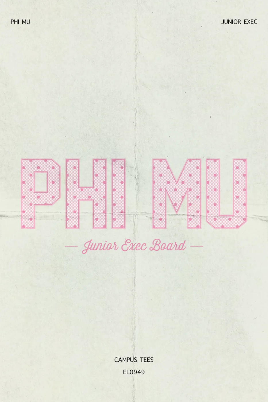 Rutgers Phi Mu Junior Exec — Phi Mu custom apparel design inspiration