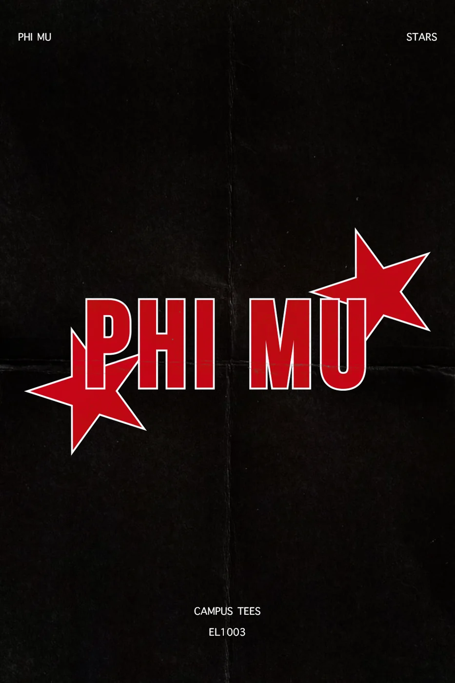 Ball State Phi Mu Stars — Phi Mu custom apparel design inspiration