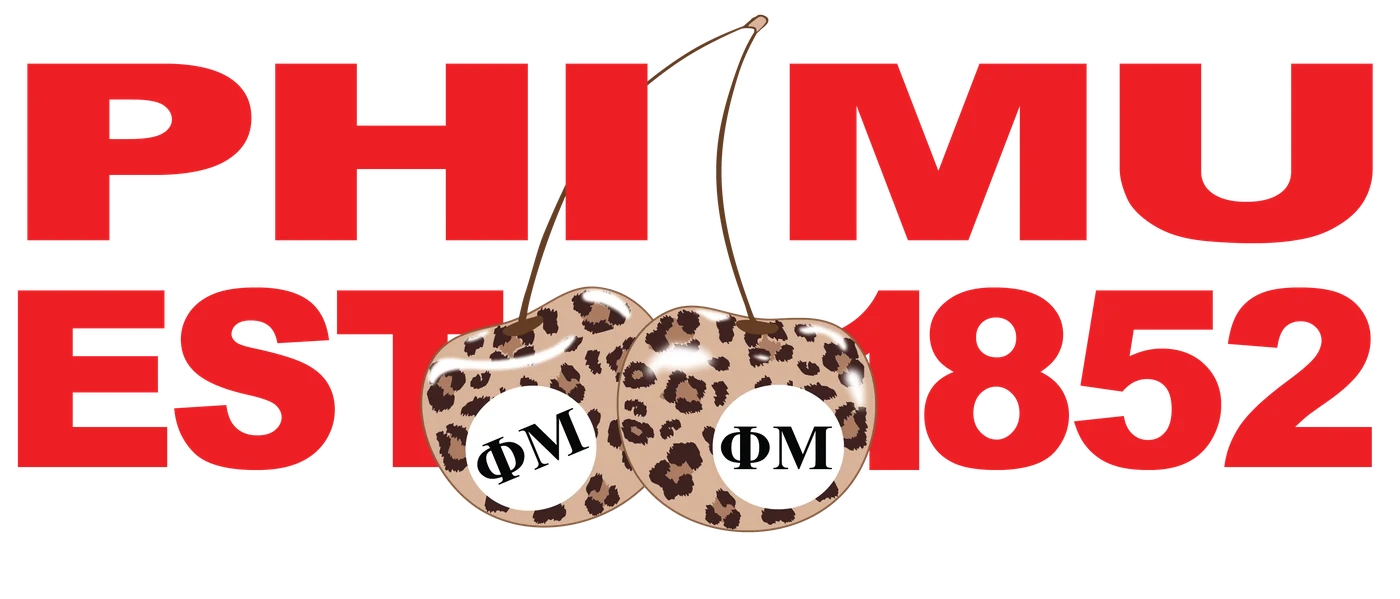 Phi Mu EST 1852 — Phi Mu custom apparel design inspiration