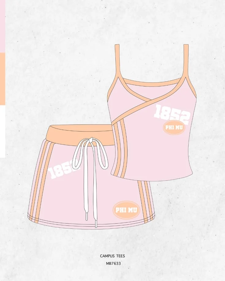 Phi Mu · Apparel mockup — Campus Tees garment mockup inspiration