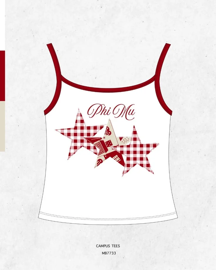 Phi Mu · Apparel mockup — Campus Tees garment mockup inspiration