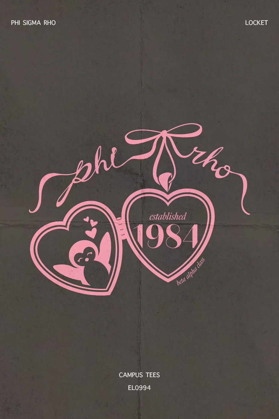 Michigan Phi Sig Rho Locket — Phi Sigma Rho custom apparel design inspiration