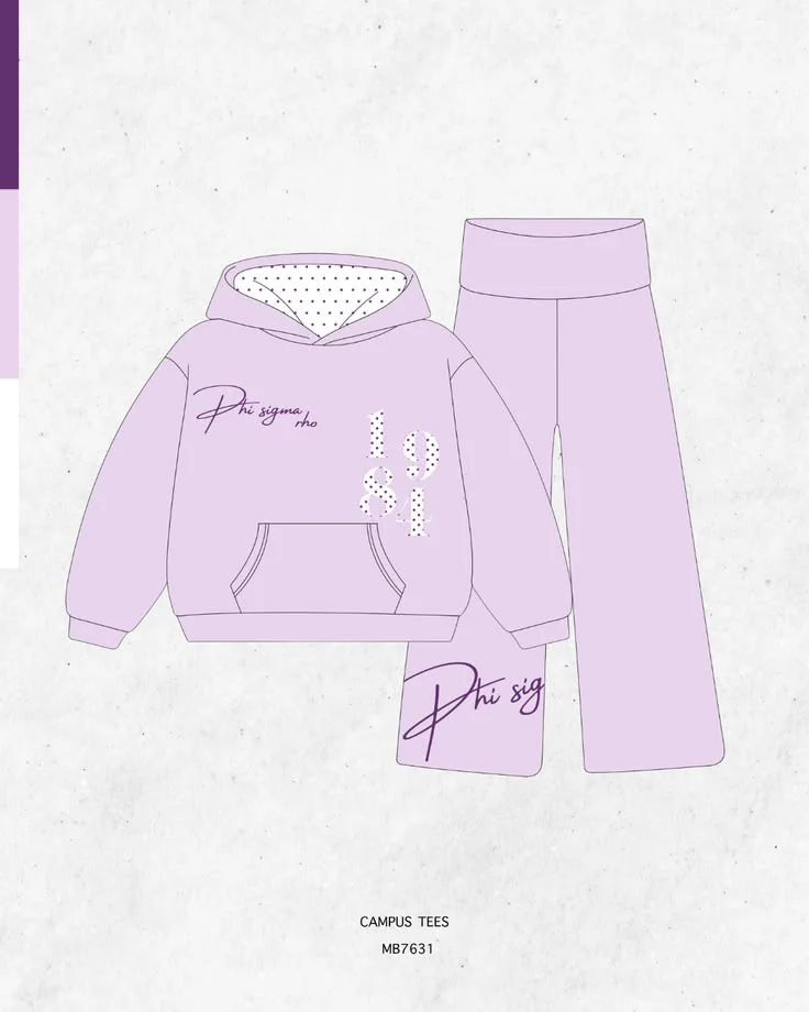 Phi Sigma Rho · Apparel mockup — Campus Tees garment mockup inspiration