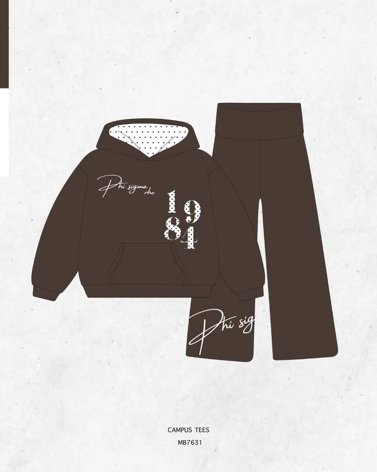 Phi Sigma Rho · Apparel mockup — Campus Tees garment mockup inspiration