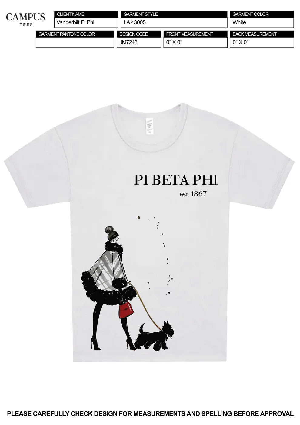 Vanderbilt Pi Phi Pi Beta Phi Elegance — Pi Beta Phi custom apparel design inspiration