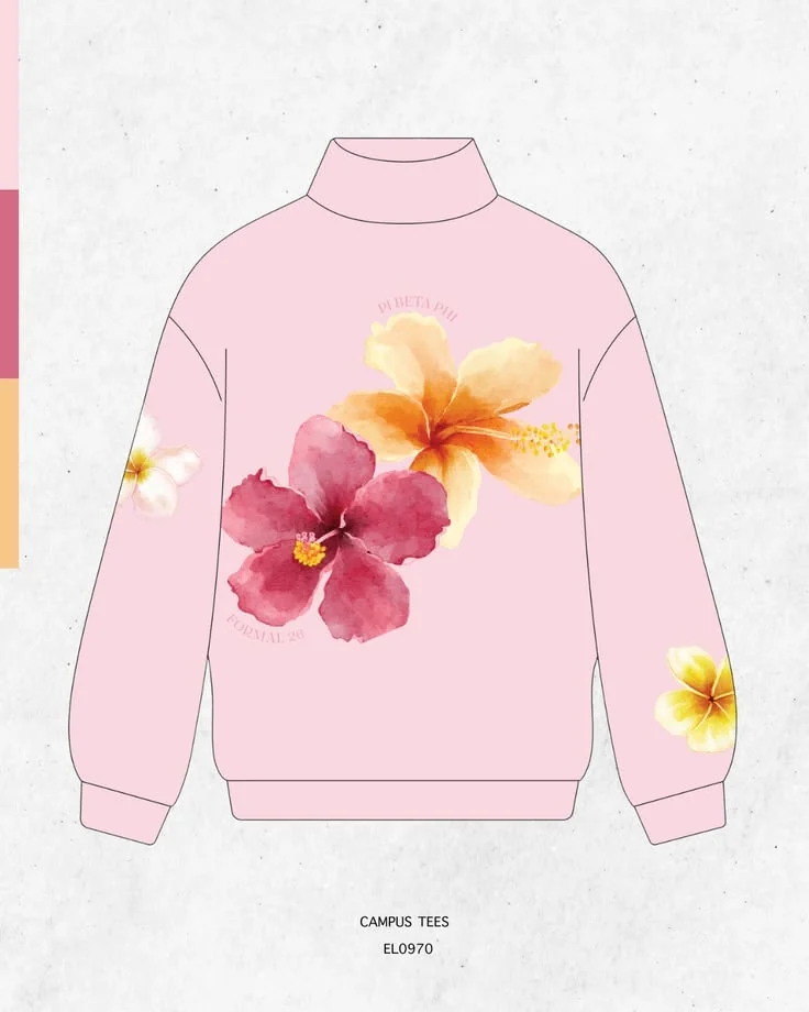 Pi Beta Phi · Apparel mockup — Campus Tees garment mockup inspiration