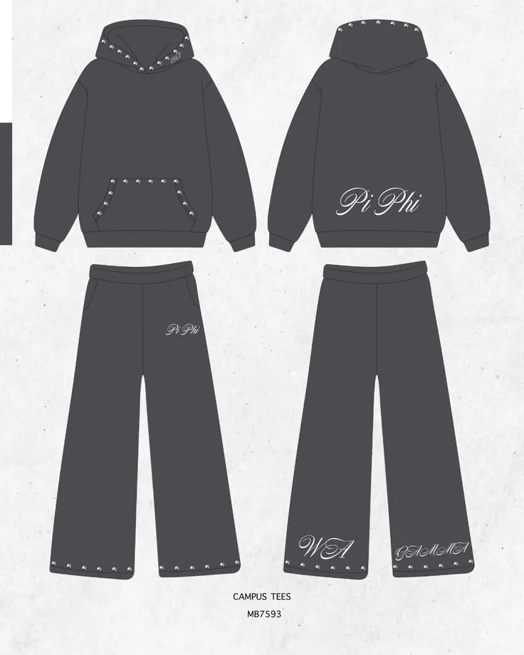 Pi Beta Phi · Apparel mockup — Campus Tees garment mockup inspiration