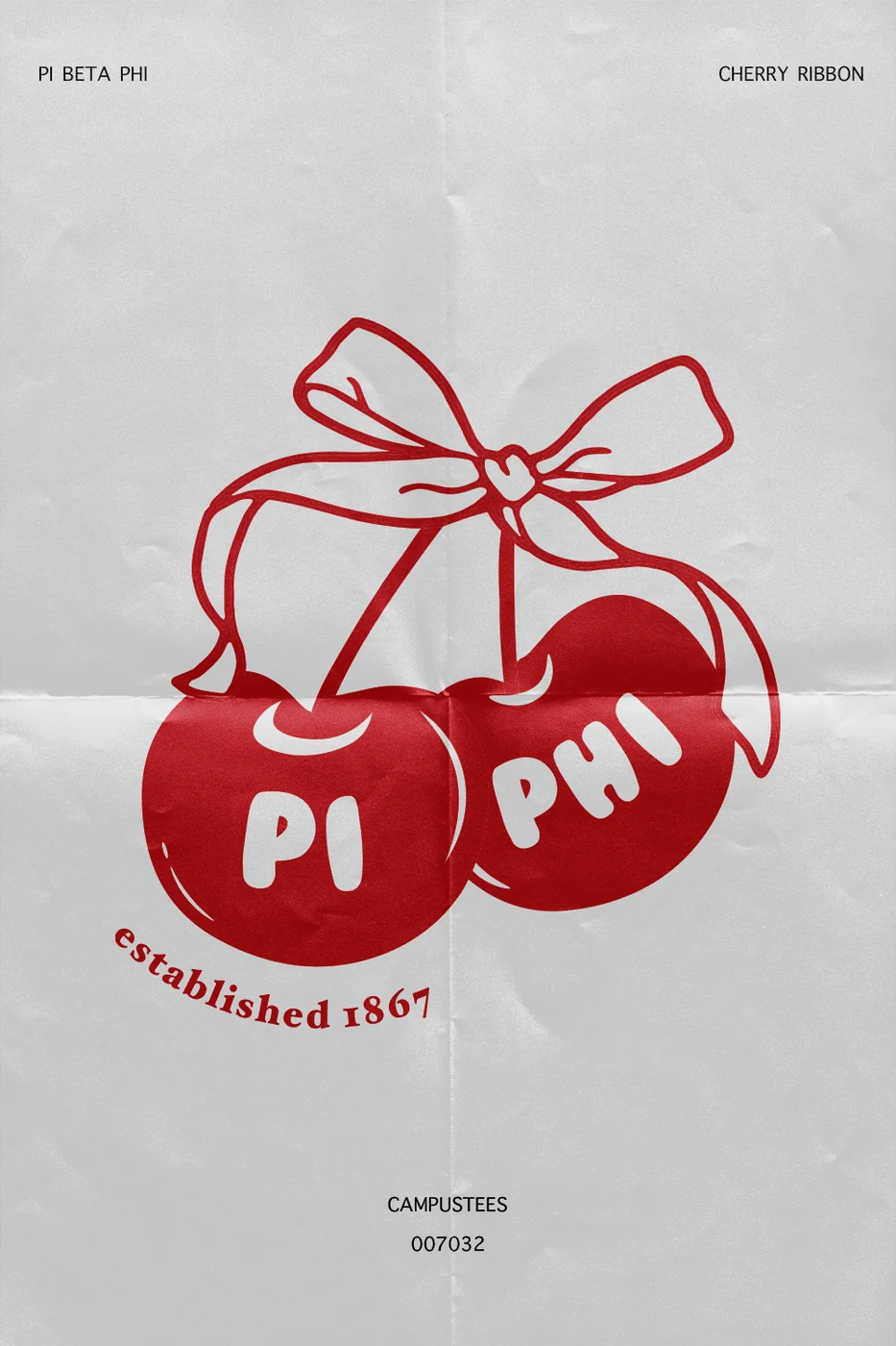 Pi Beta Phi Cherry Ribbon — Pi Beta Phi design inspiration