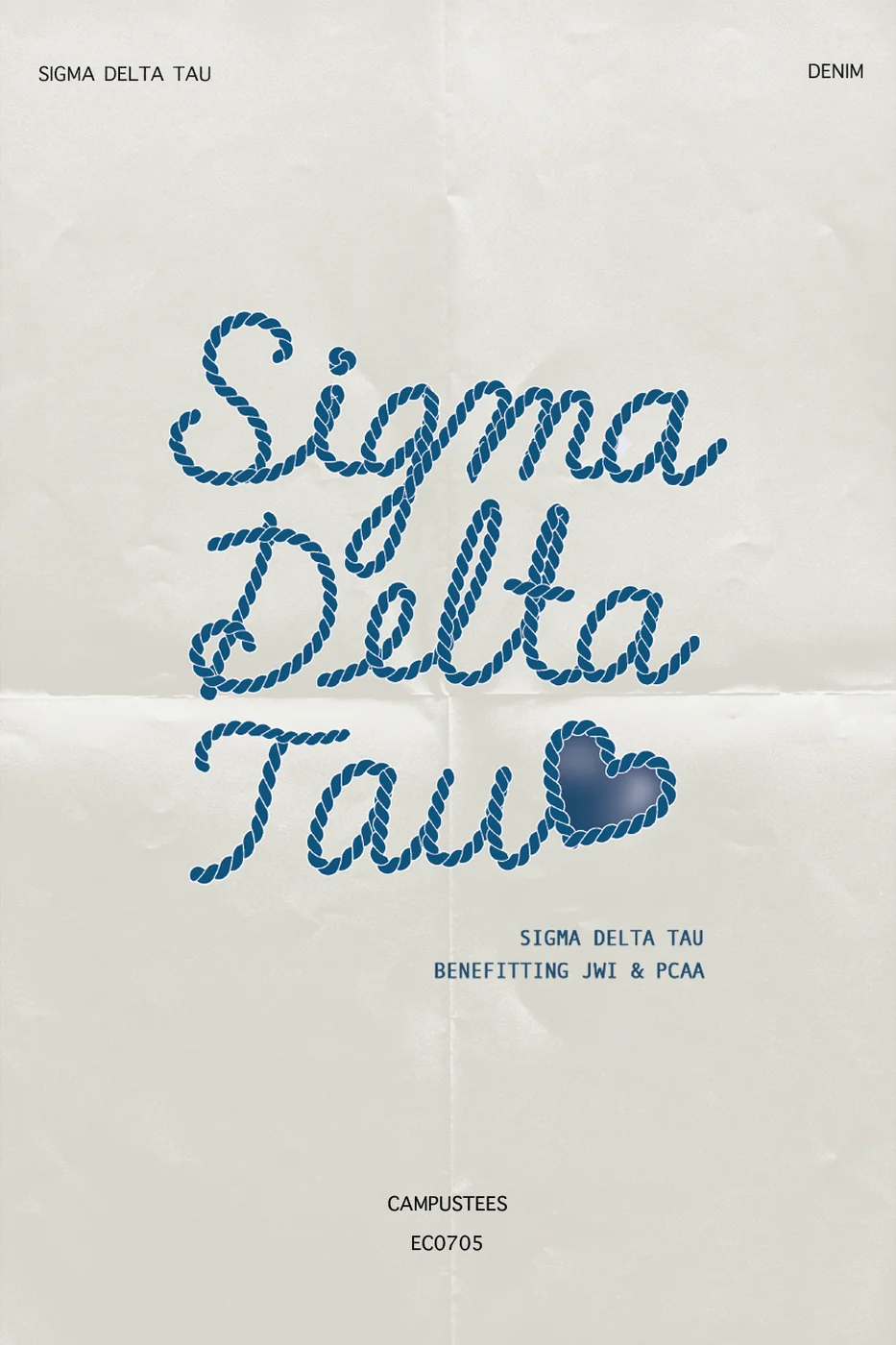 SDT Denim EC0705 PINTEREST — Campus Tees custom apparel design inspiration