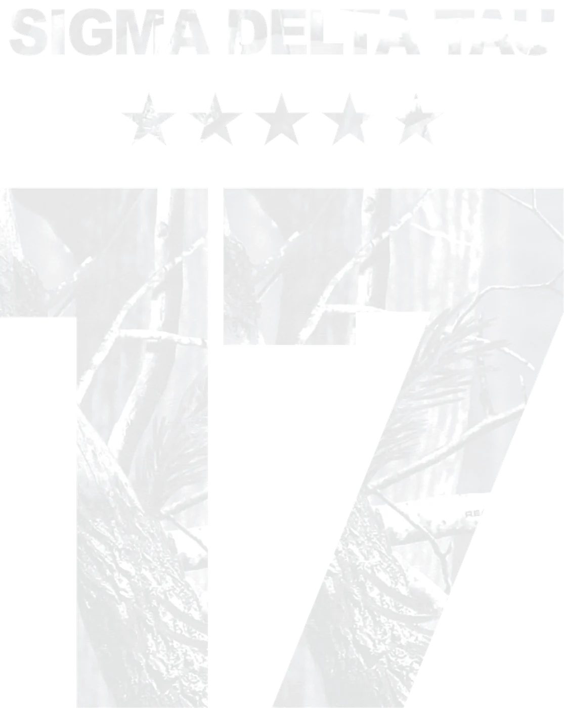 Sigma Delta Tau White Camo Jersey Number (REVISED) 2 — Sigma Delta Tau custom apparel design inspiration