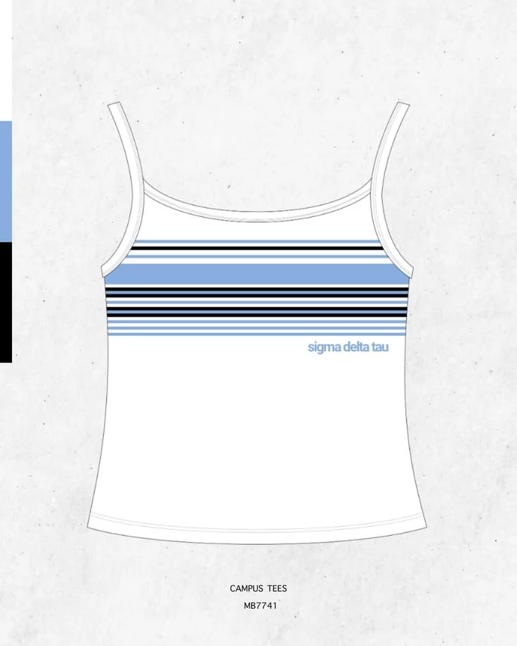 Sigma Delta Tau · Apparel mockup — Campus Tees garment mockup inspiration