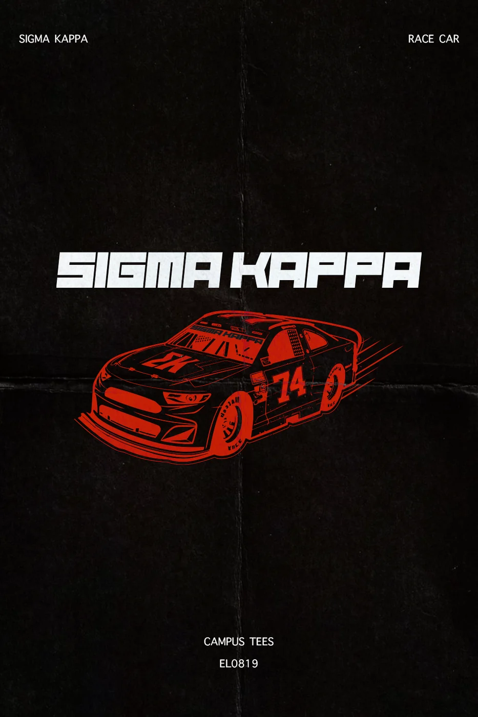 UWSK Race Car — Campus Tees custom apparel design inspiration