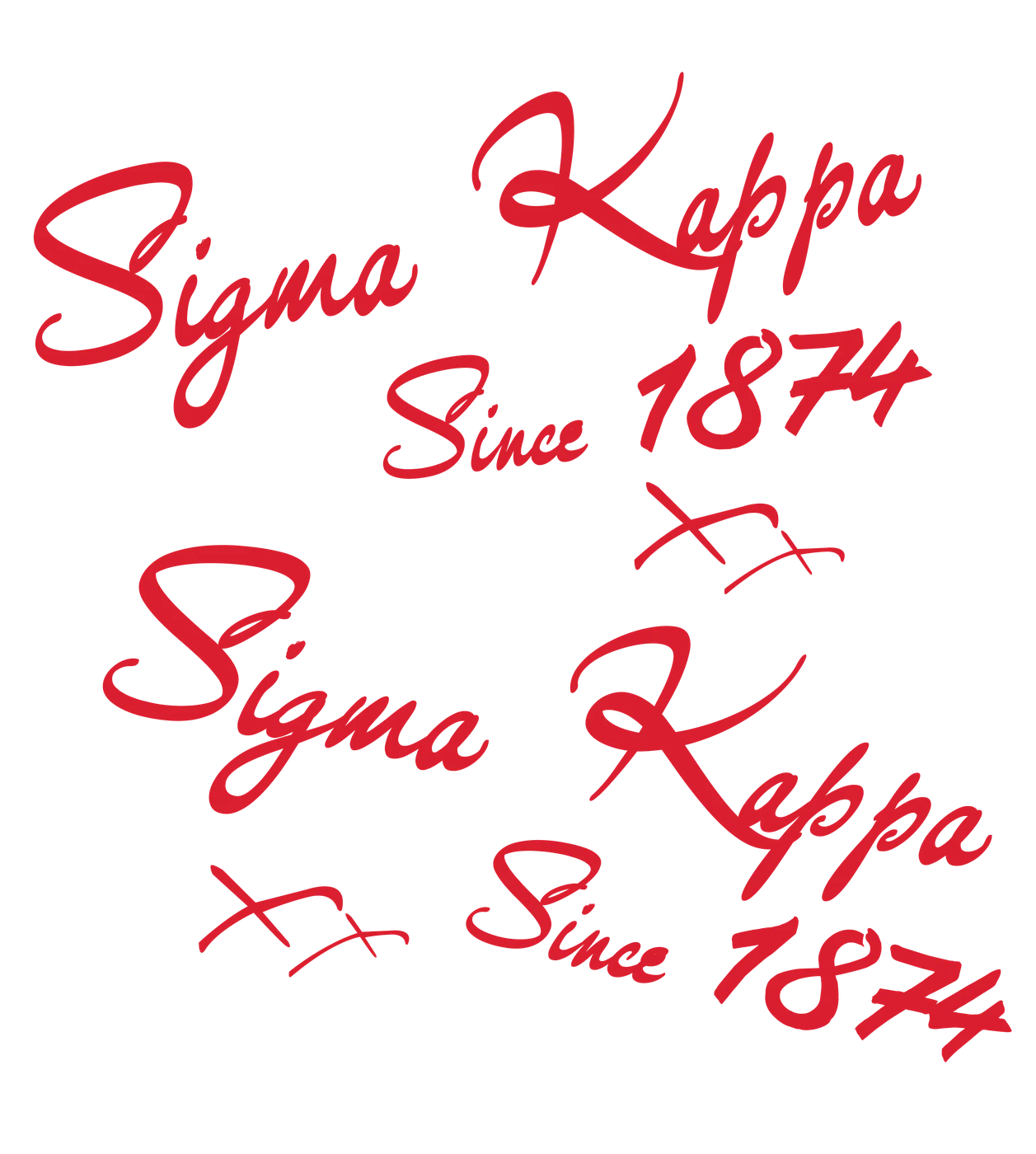 Sigma Kappa Since 1874 — Sigma Kappa custom apparel design inspiration