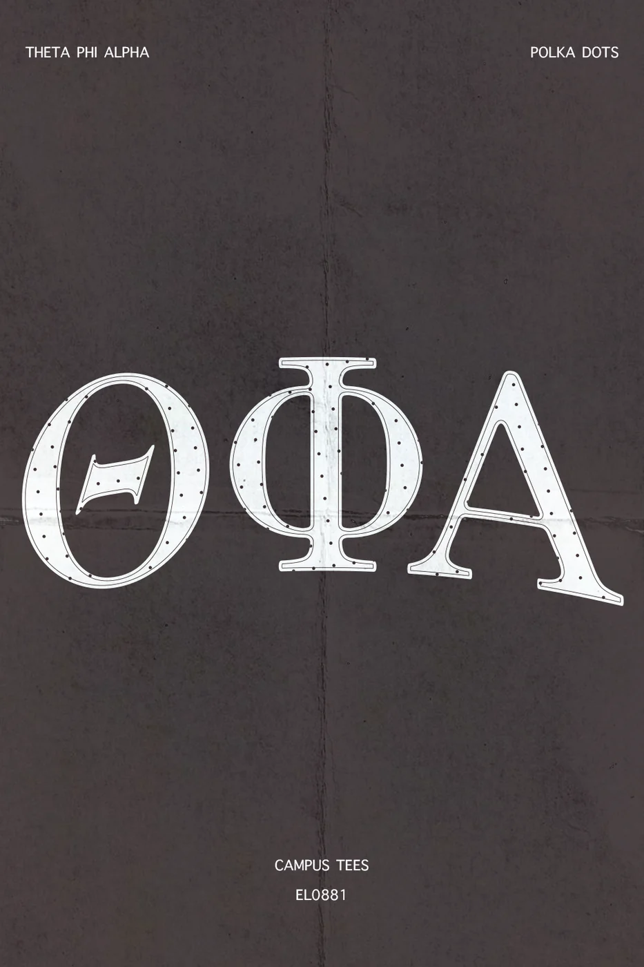 SJUTPhi A Polka Dots — Theta Phi Alpha custom apparel design inspiration