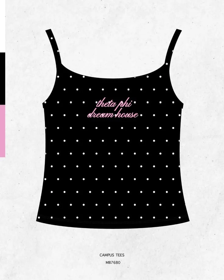 Theta Phi Alpha · Apparel mockup — Campus Tees garment mockup inspiration