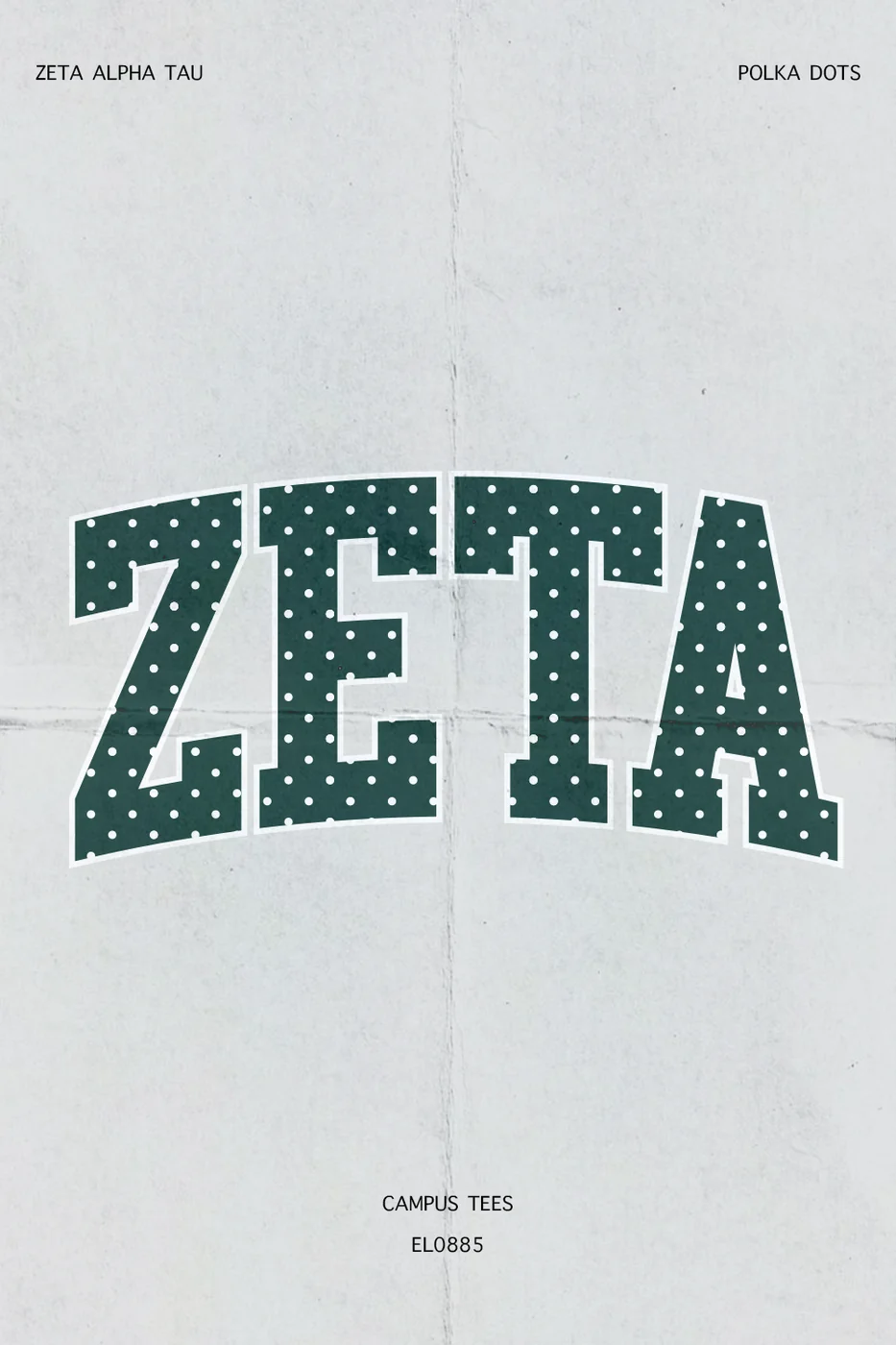 MSUZeta Polka Dots — Zeta Tau Alpha custom apparel design inspiration