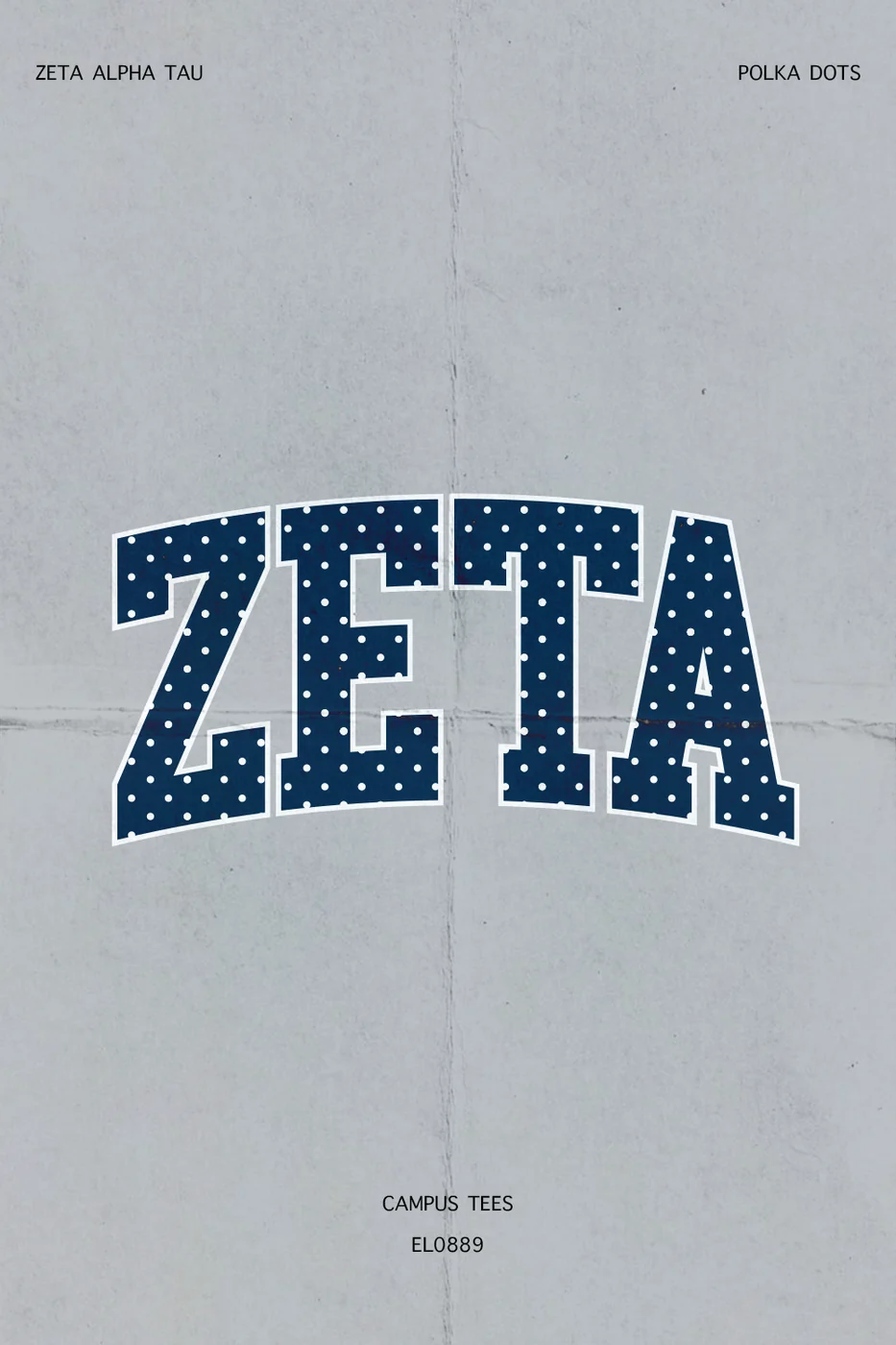 Michigan Zeta Polka Dots — Zeta Tau Alpha custom apparel design inspiration