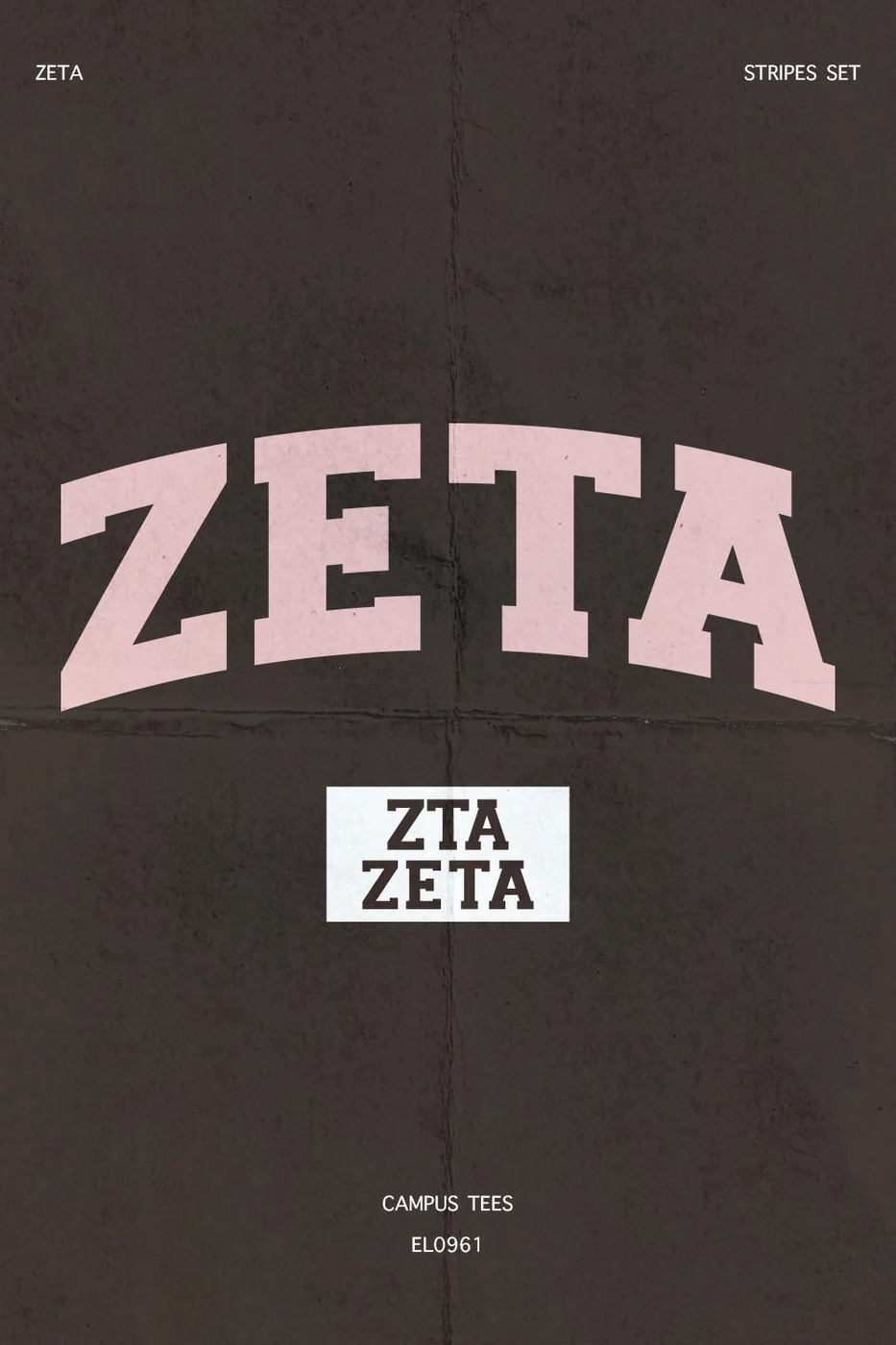 TCUZeta Stripes Set — Zeta Tau Alpha custom apparel design inspiration