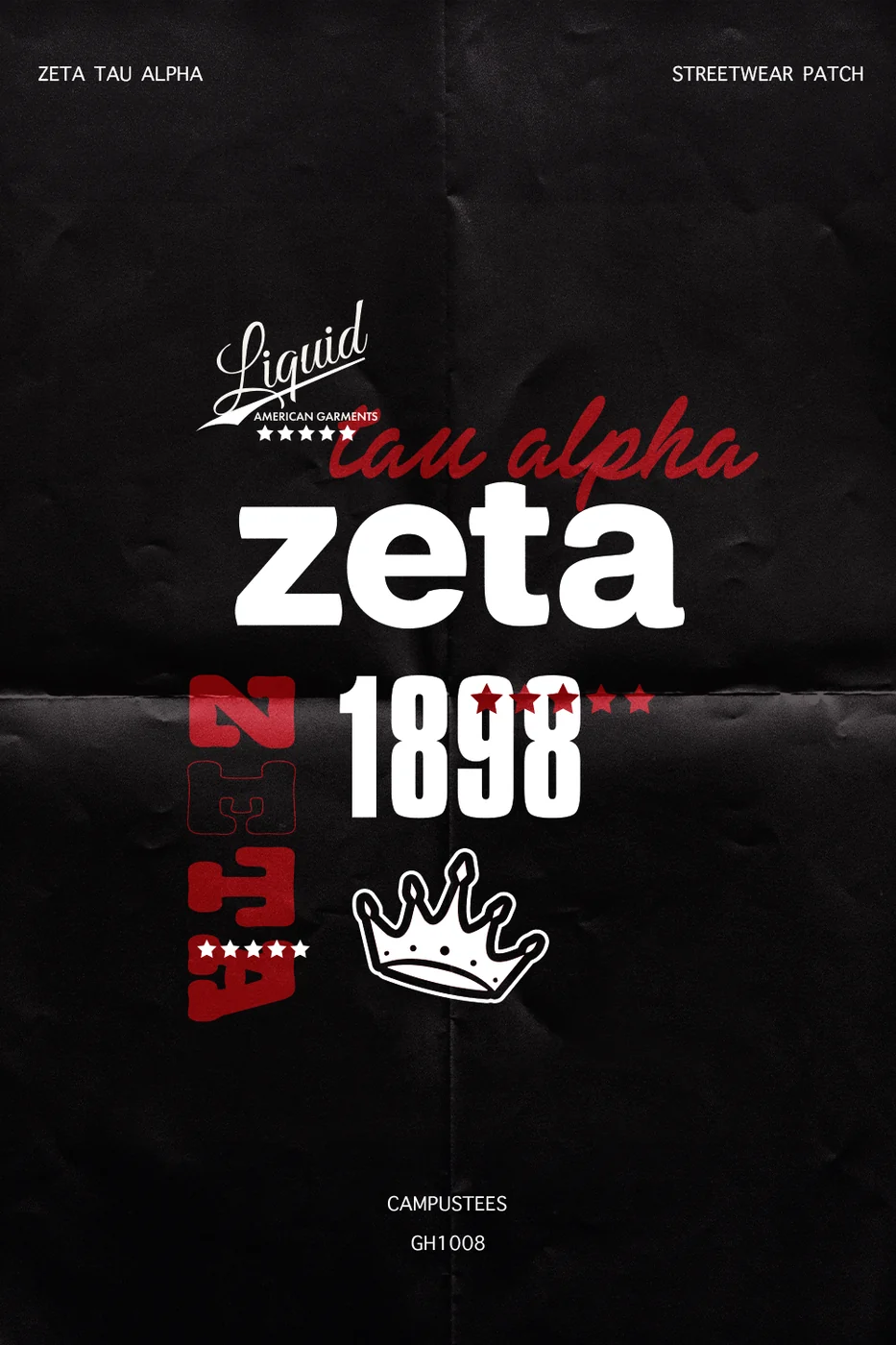 ZETA STREETWEARPATCH — Campus Tees custom apparel design inspiration