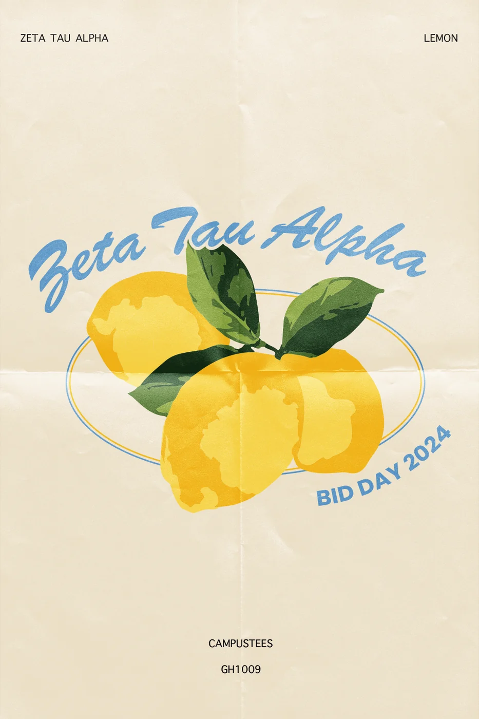 ZETA LEMON — Campus Tees custom apparel design inspiration