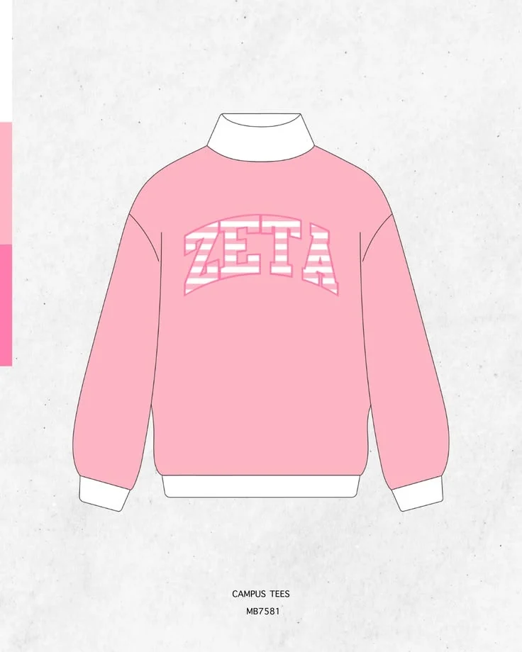 Zeta Tau Alpha · Apparel mockup — Campus Tees garment mockup inspiration