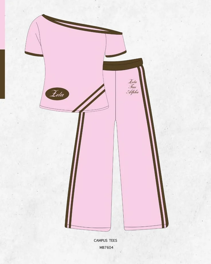 Zeta Tau Alpha · Apparel mockup — Campus Tees garment mockup inspiration