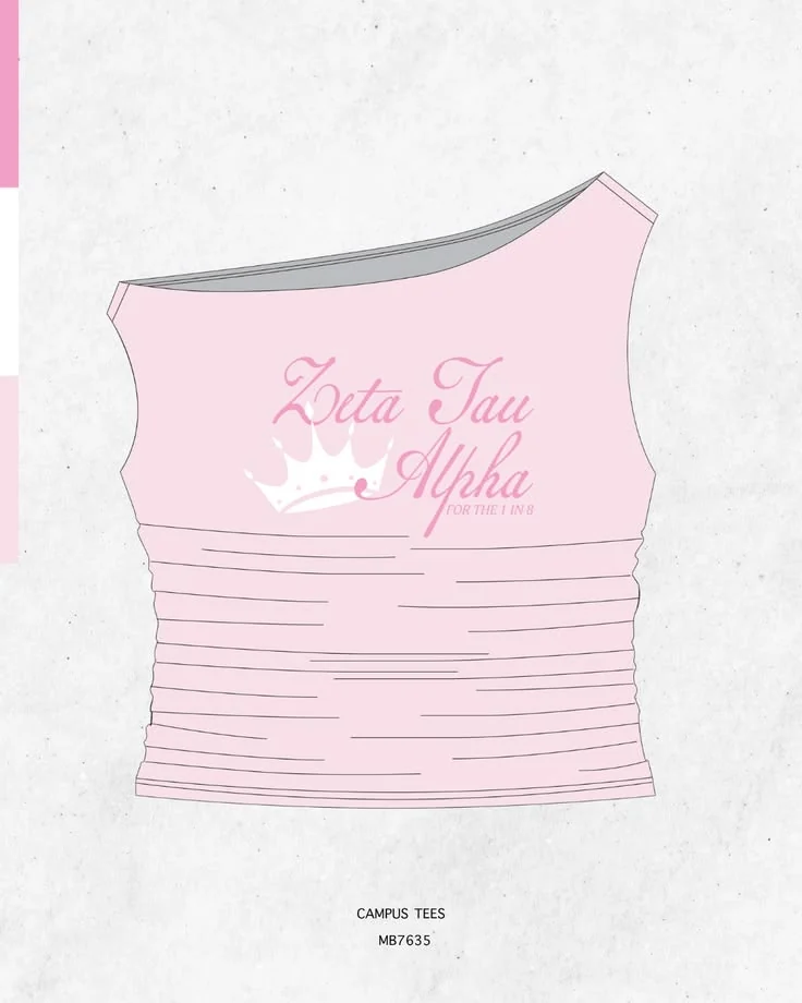 Zeta Tau Alpha · Apparel mockup — Campus Tees garment mockup inspiration