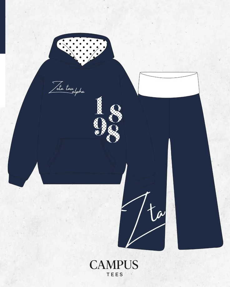 Zeta Tau Alpha custom apparel mockup — Campus Tees chapter inspiration